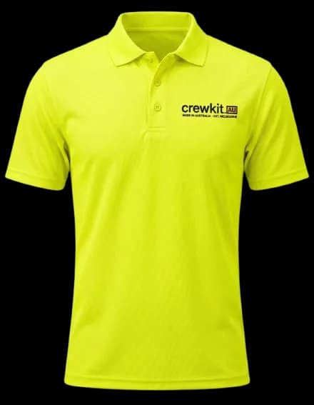 Hi-vis fluoro polo