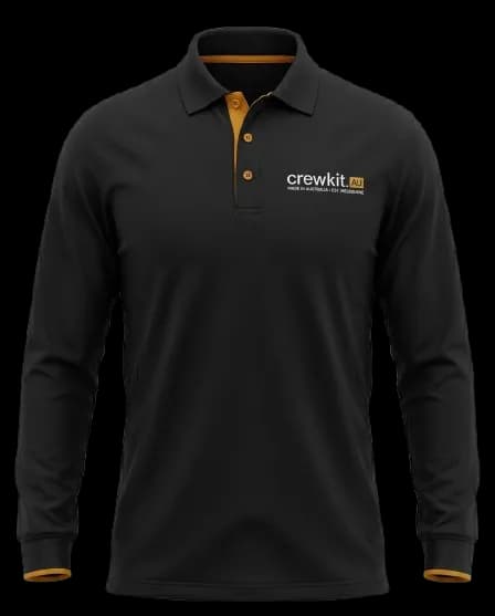 Long sleeve sublimated polo
